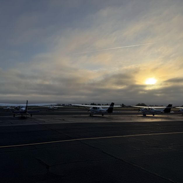 Airport at Dusk | West Coast Air Flight Training